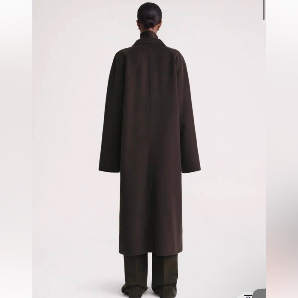 Toteme Espresso Wool Coat size 36 - Picture 2 of 6